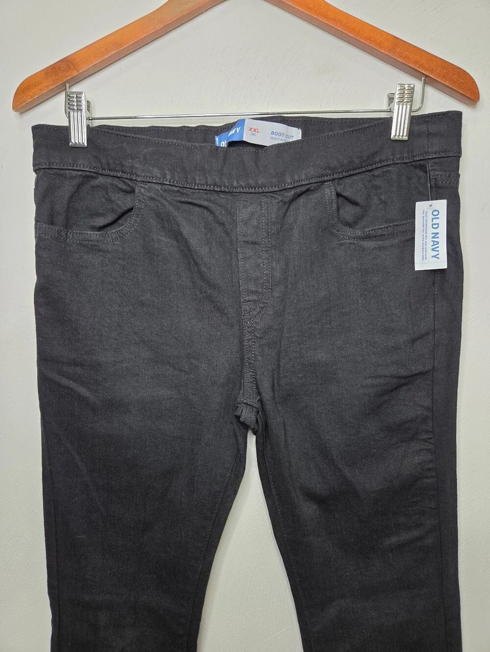 New Old Navy Girl's Black Bootcut Stretch Denim Jeans Size XXL/18